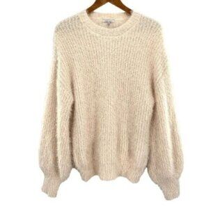 Naked Zebra Women’s Oversized Fuzzy Eyelash Knit Sweater